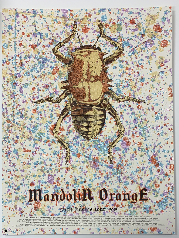 Mandolin Orange - 2015 Fugscreens Studios poster Such Jubilee Tour