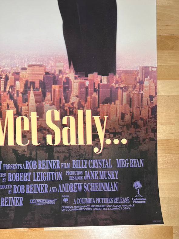 When Harry Met Sally - 1989 one sheet movie poster original vintage 27x40