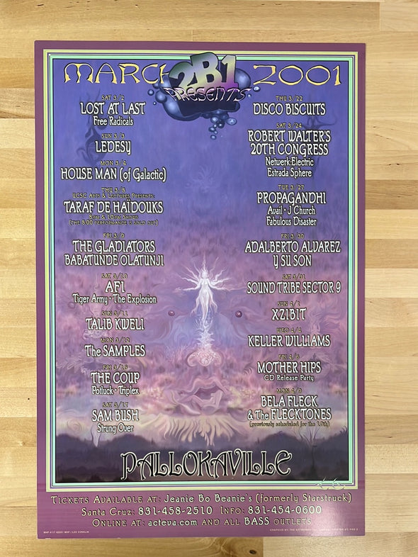 MHP 117 March - 2001 poster Palookaville Santa Cruz, CA 1st