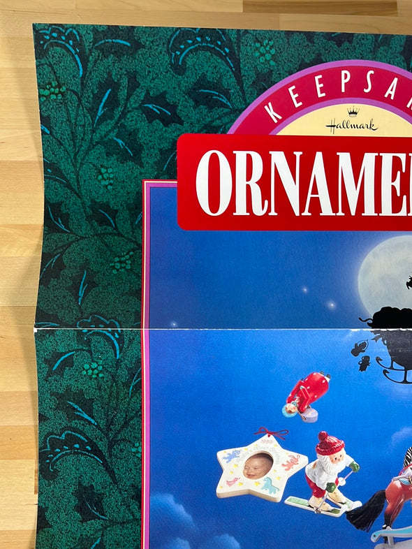 Ornaments - 1990 Hallmark Christmas movie promo poster original vintage