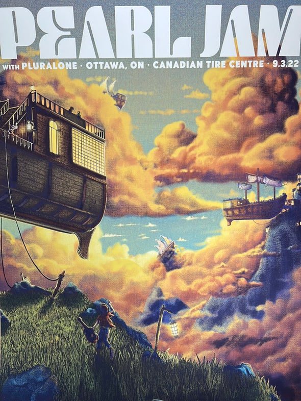 Pearl Jam - 2022 Bailey Race poster Ottawa, Canada