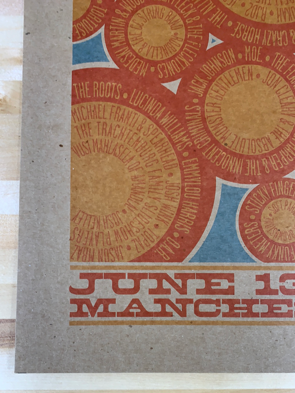 Bonnaroo - 2003 Mike King poster Manchester, Tennessee