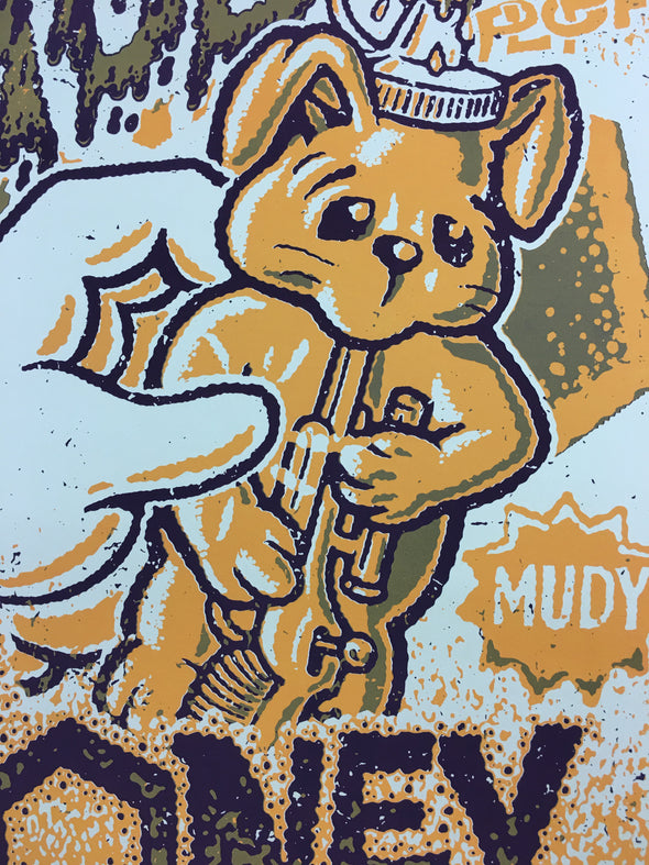 Mudhoney - 2015 German Artist Lars Krause Poster Loppen Copenhagen