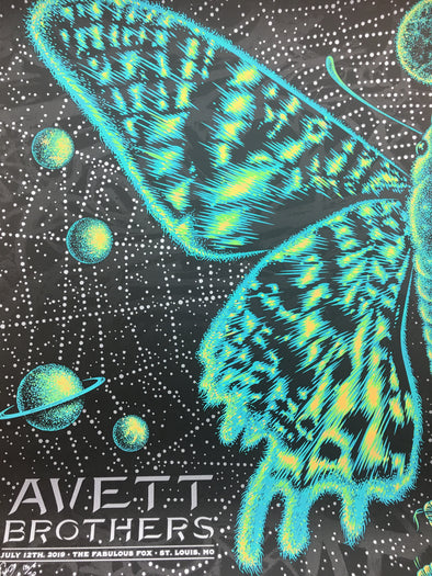 Avett Brothers - 2019 Todd Slater poster St. Louis, MO Fox Theatre