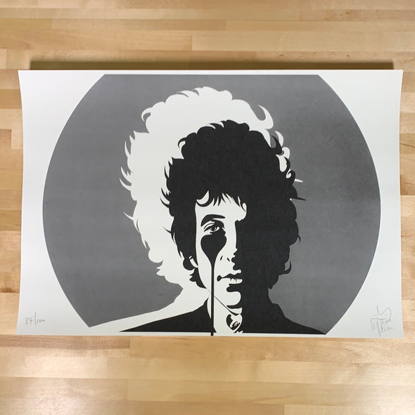 Bob Dylan - Pure Evil poster art print S/N