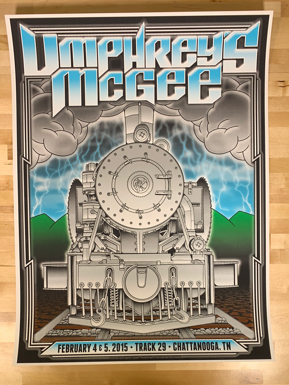 Umphrey's McGee - 2015 John Warner poster Chattanooga, TN
