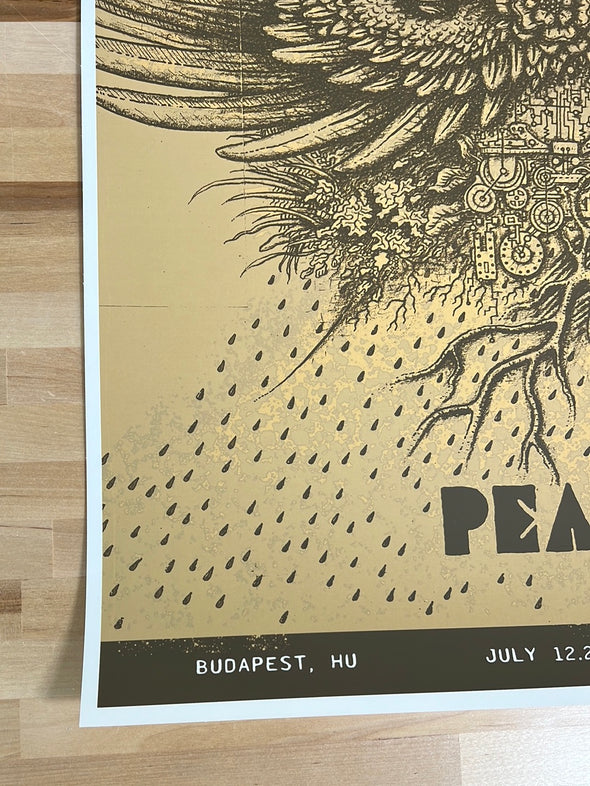 Pearl Jam  - 2022 Daniel Diaz poster Budapest, HUN