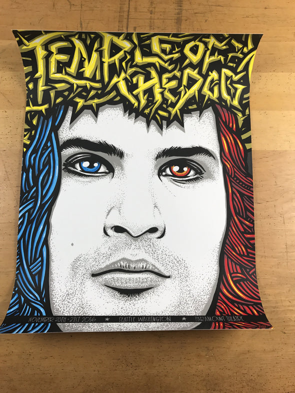 Temple of the Dog - 2016 Ames Brothers poster, Seattle, WA Chris Cornell