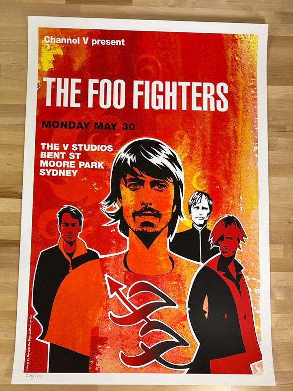 Foo Fighters - 2005 Craig Phillips poster Sydney, Australia Moore Park
