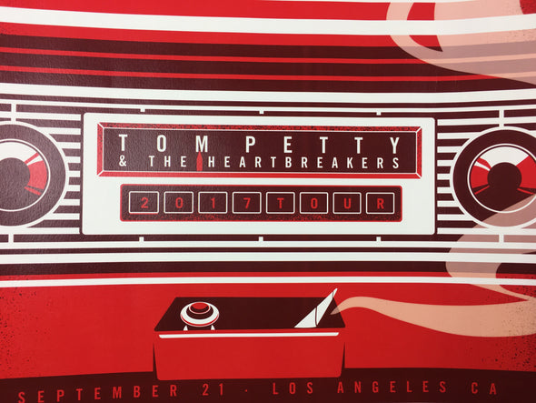 Tom Petty - 2017 Dan Stiles poster Los Angeles, CA 40th Anniversary Tour