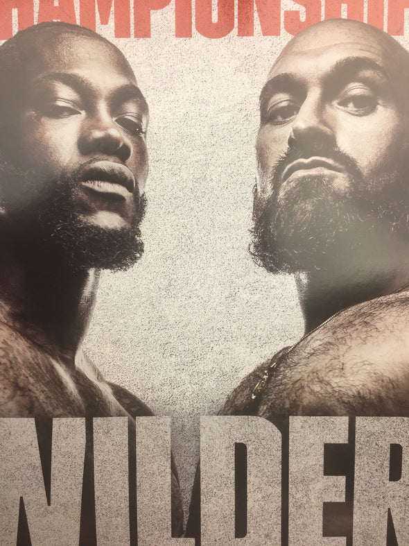 Boxing - 2018 Poster Wilder vs Fury I