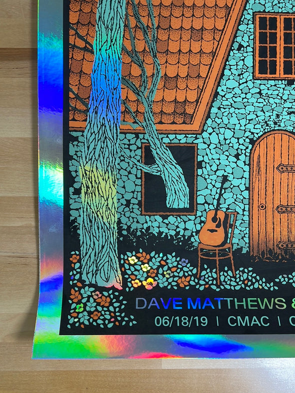 Dave Matthews Band - 2019 Methane poster Canandaigua FOIL CMAC Tim Reynolds