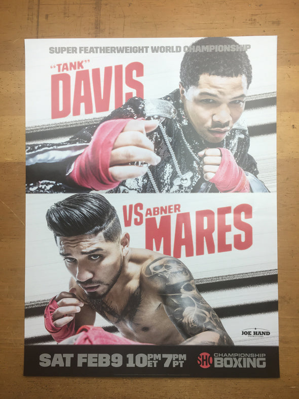 Boxing - 2019 Poster Davis vs Mares