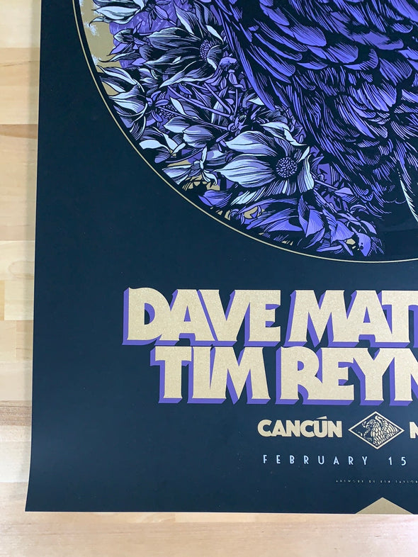 Dave Matthews Band - 2020 Ken Taylor poster Cancun, MEX