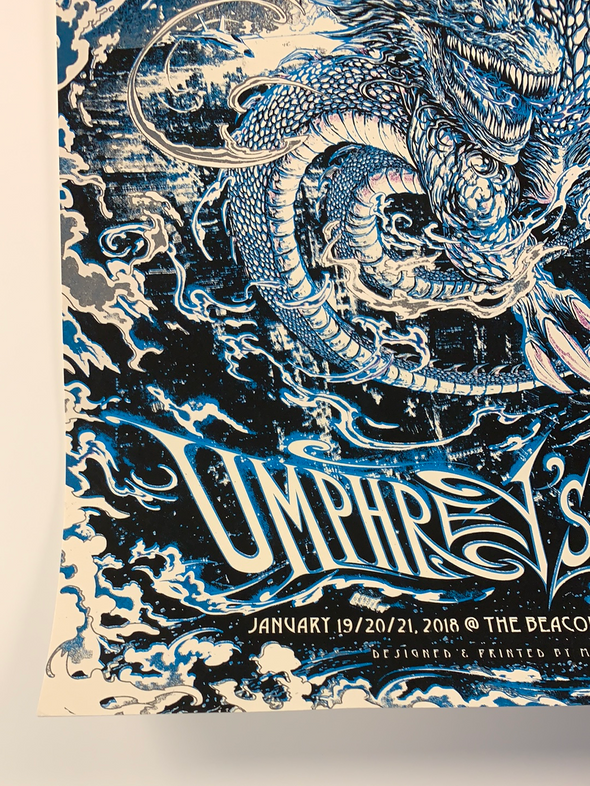 Umphrey's McGee - 2018 Miles Tsang poster Beacon Theatre New York