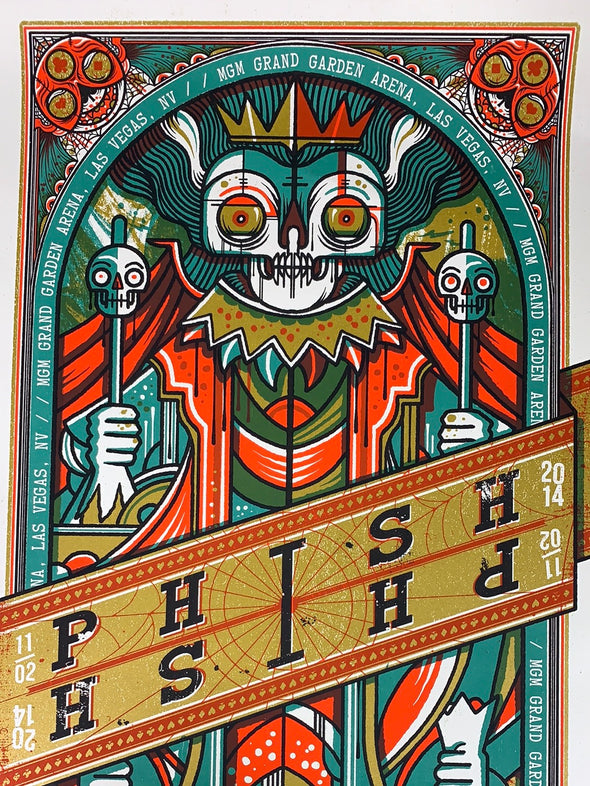 Phish - 2014 Drew Millward 11/2 poster Las Vegas, NV MGM Grand