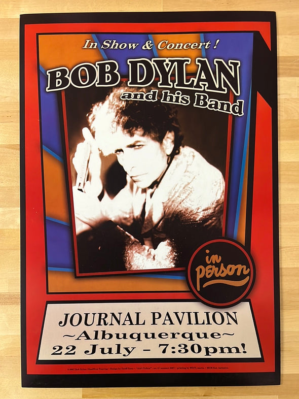 Bob Dylan - 2007 Geoff Gans poster Albuquerque, NM