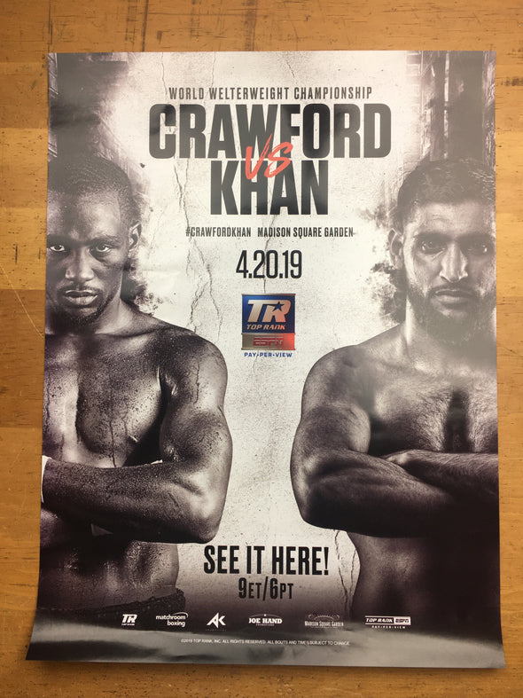 Boxing - 2019 Poster Crawford vs Khan