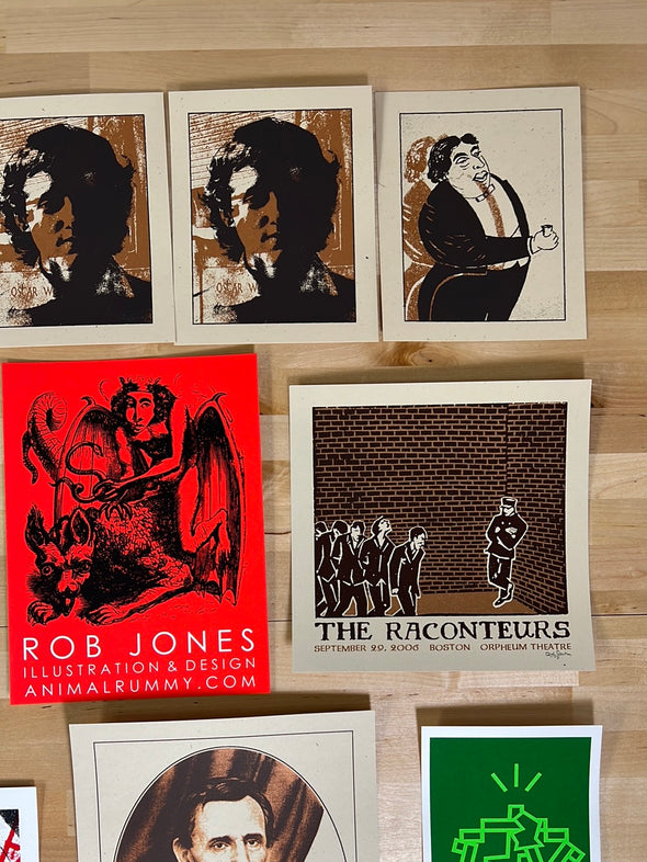 Rob Jones handbill collection - hand bill poster Raconteurs art prints
