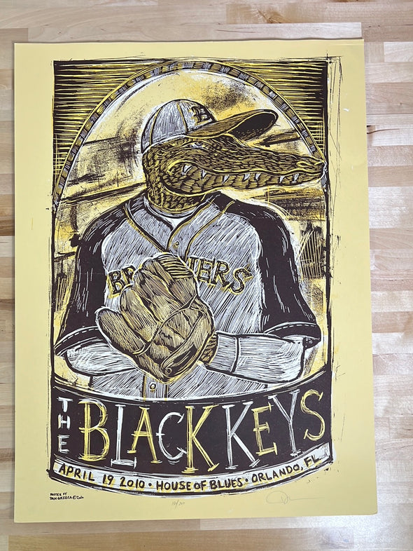 The Black Keys - 2010 Dan Grzeca poster Orlando, FL House of Blues