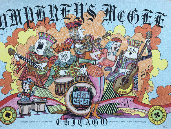 Umphrey's McGee - 2016 FugScreens Studios poster North Coast Chicago