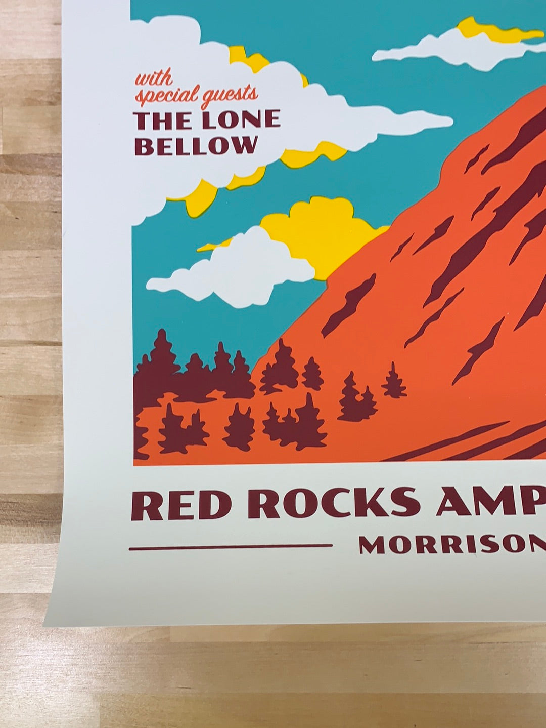 Guster - 2021 Michael Penta poster Red Rocks Morrison, CO – Sold Out ...