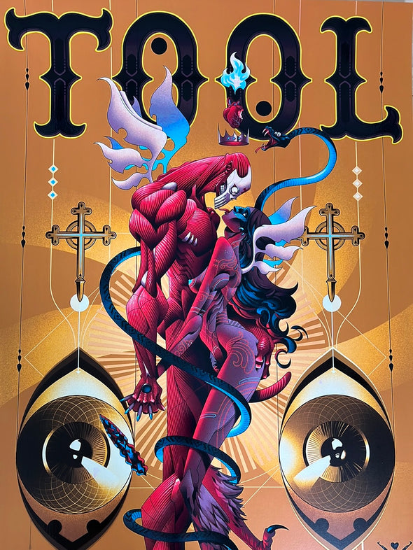 Tool - 2014 Alex Arizmindi poster Mexico City Palacio De Los Deportes