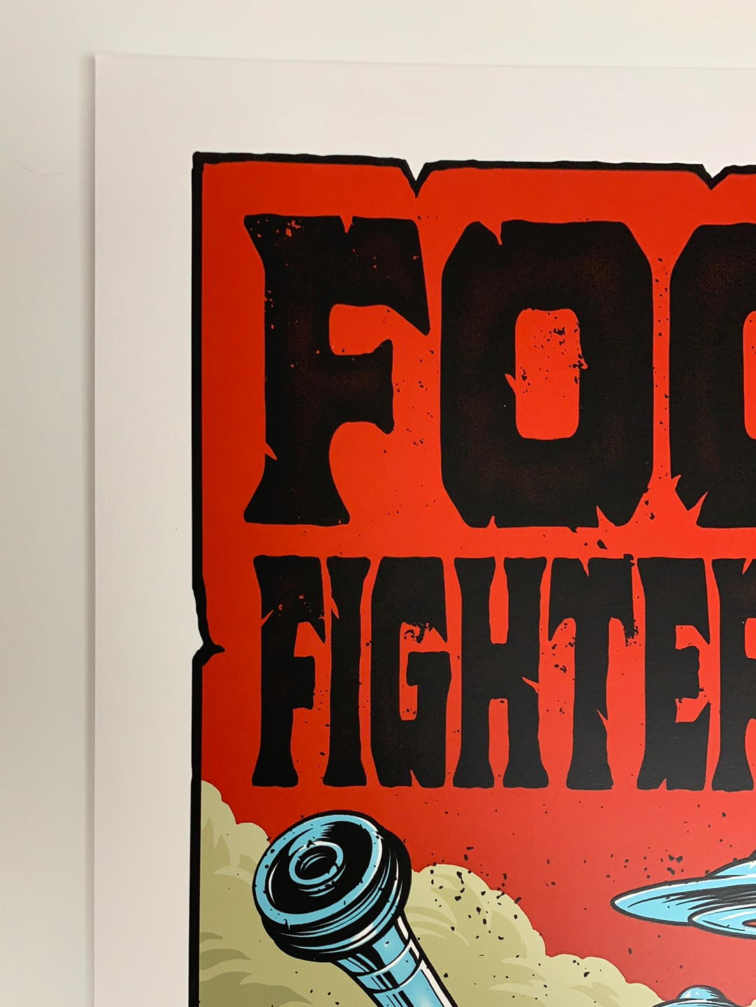Foo Fighters - 2020 Brandon Heart poster Phoenix, AZ (crease Foo Fighters - 2020 Brandon Heart poster Phoenix, AZ (crease