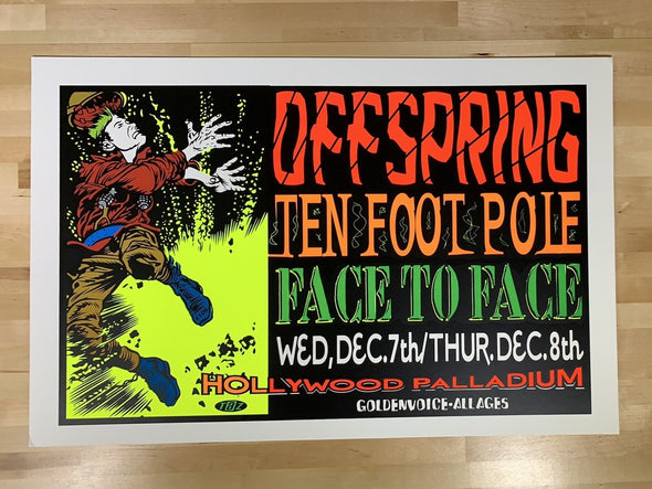 Offspring - 1994 T.A.Z. poster Hollywood, CA Palladium 1st ed