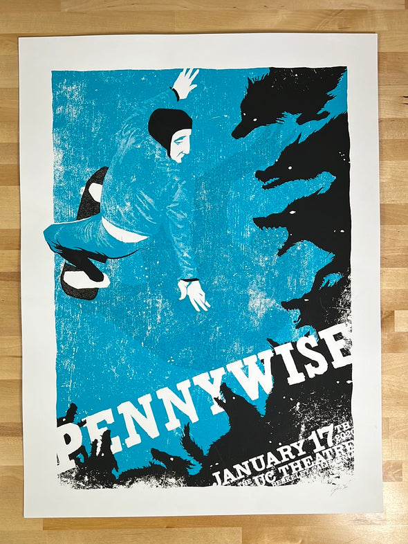 Pennywise - 2020 Moon Light Speed Press poster Berkeley, CA