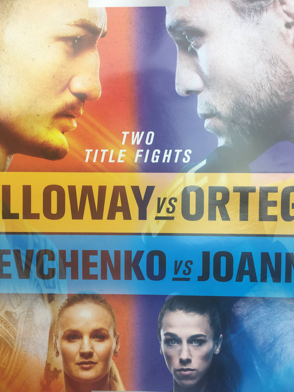 UFC 231 2018 Poster Holloway vs Ortega & Shevchenko vs Joanna