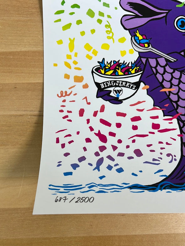 Phish Food - 2022 Jim Pollock digital edition poster Ben & Jerry's