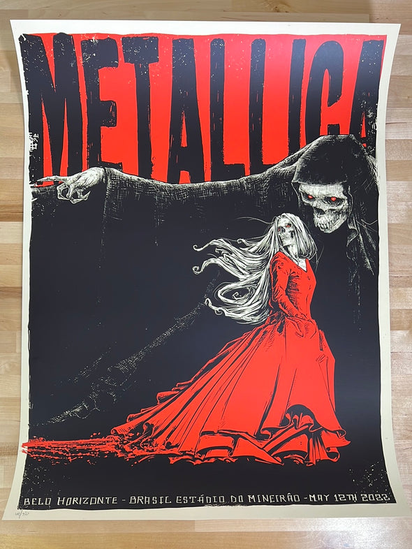 Metallica - 2022 Godmachine poster Belo Horizonte, Brazil