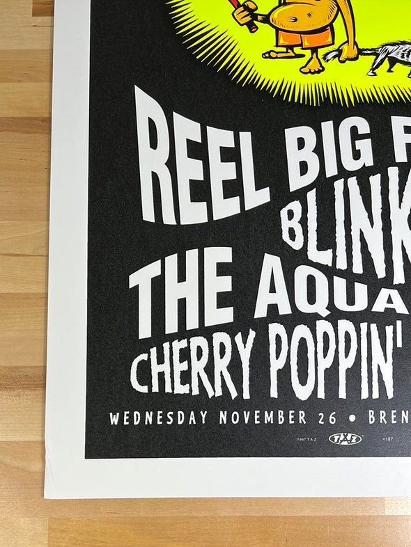Blink 182 Reel Big Fish - 1997 T.A.Z. poster Irvine, CA Bren Center