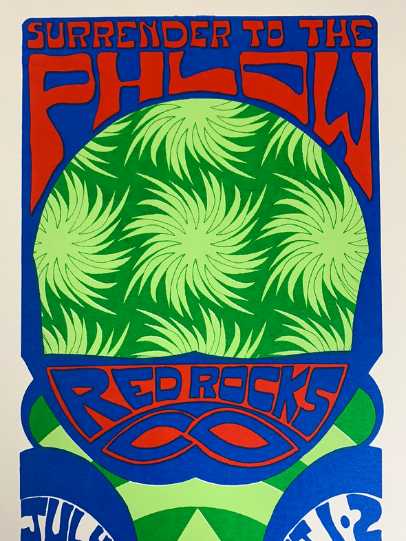 Phish - 2009 Tripp poster Red Rocks Morrison, CO Blue