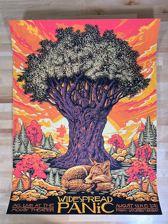 Widespread Panic - 2021 Todd Slater Poster Austin, TX Moody AP