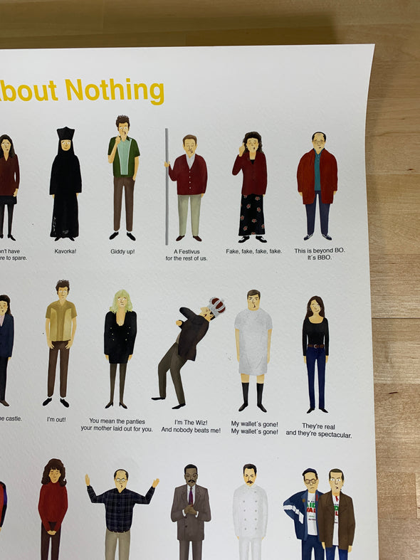 Quotes About Nothing - 2019 Max Dalton Variant Poster Seinfeld
