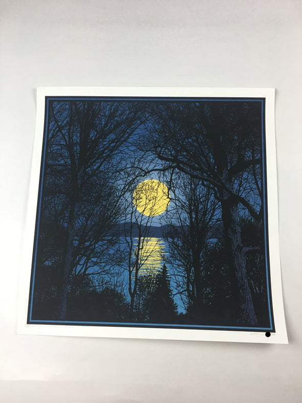 Yellow Moon On The Rise - 2011 Dan McCarthy Poster Art Print