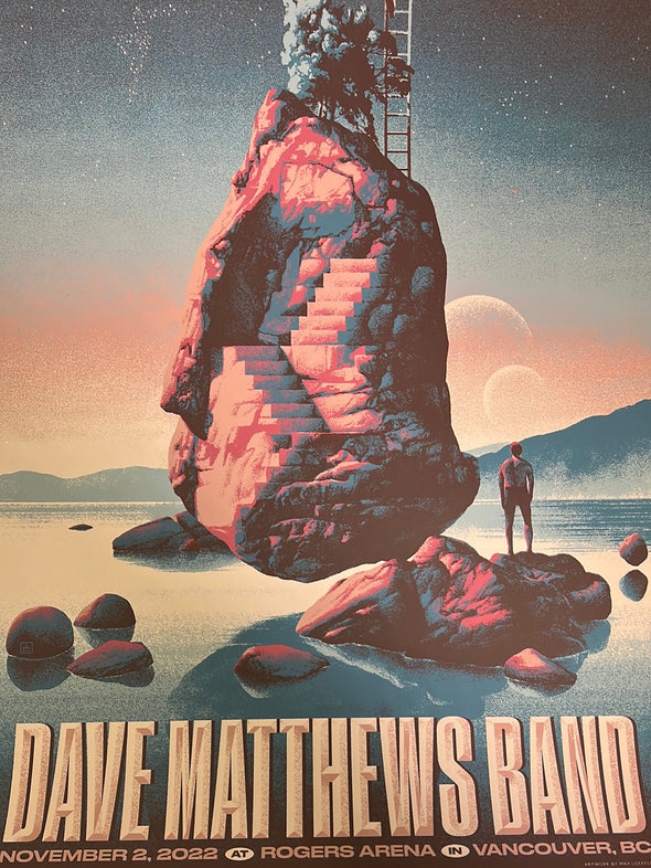 Dave Matthews Band - 2022 Max Loffler poster Vancouver, BC