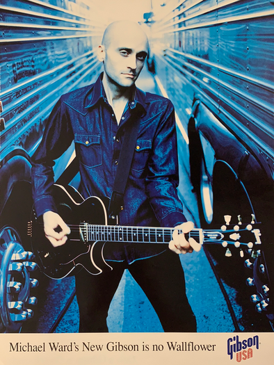 The Wallflowers - Michael Ward double sided poster Gibson Guitar USA