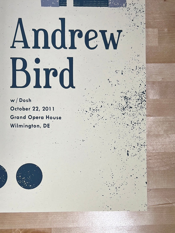 Andrew Bird - 2011 Nerl Says Design poster Wilmington, DE