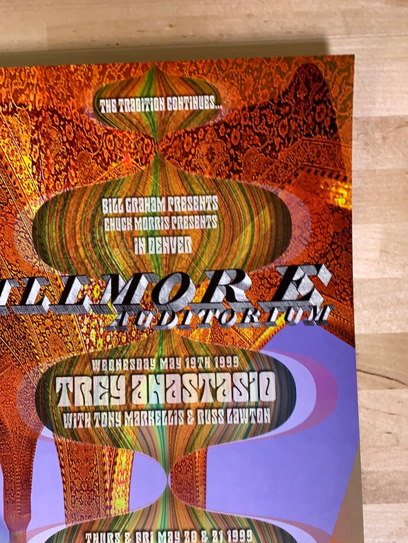 Trey Anastasio - 1999 poster Rex Ray Fillmore Auditorium San Fran 1st