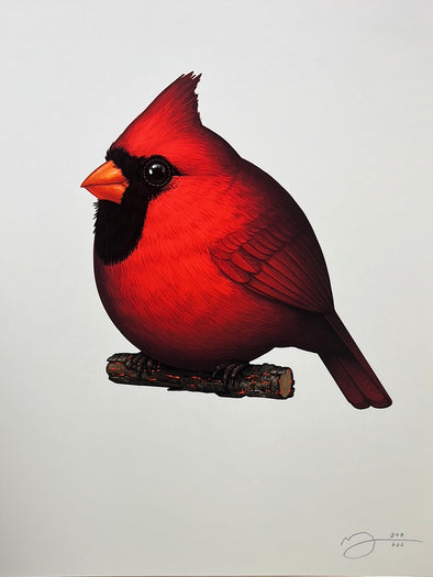 Fat Bird - 2022 Mike Mitchell poster Cardinal II