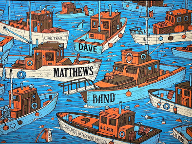 Dave Matthews Band - 2020 Methane poster Bangor, ME 6/6