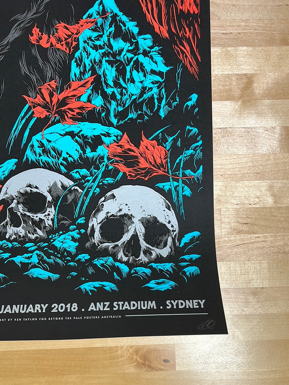 Foo Fighters - 2018 Ken Taylor poster Sydney, AUS