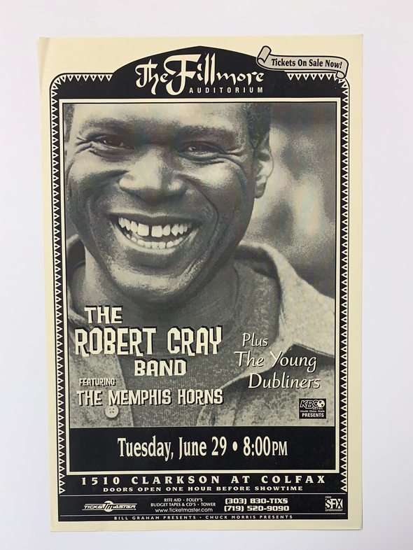 Robert Cray - 1999 poster The Fillmore Denver, CO