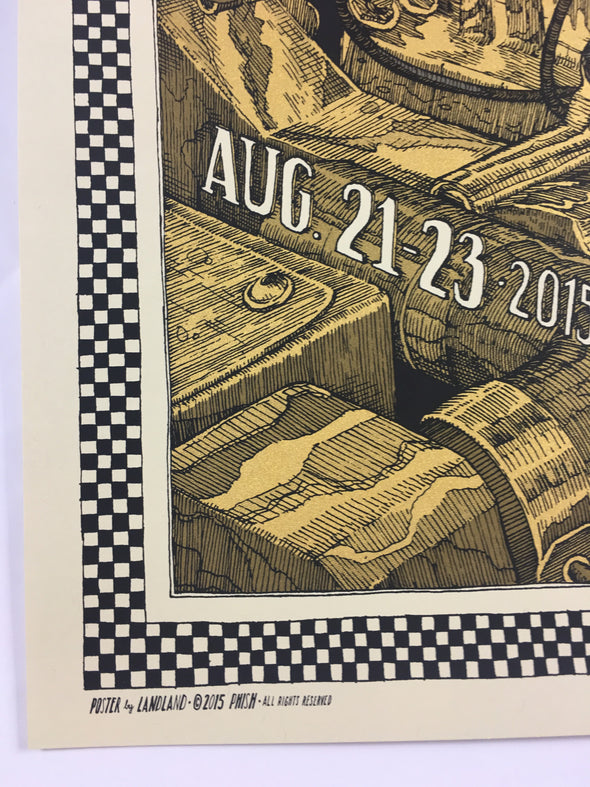 Phish - 2015 Landland Poster Watkins Glen, NY Watkins Glen Raceway