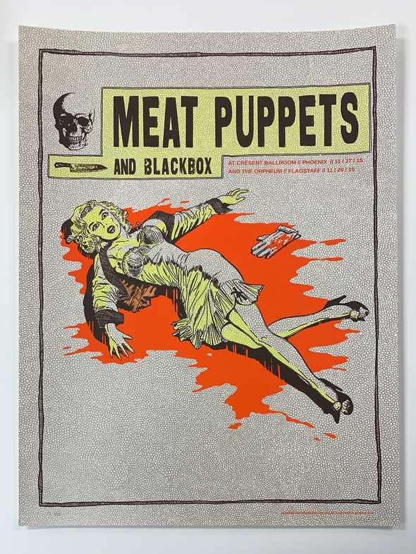 Meat Puppets - 2015 Fugscreens Studios poster Phoenix, Flagstaff, AZ