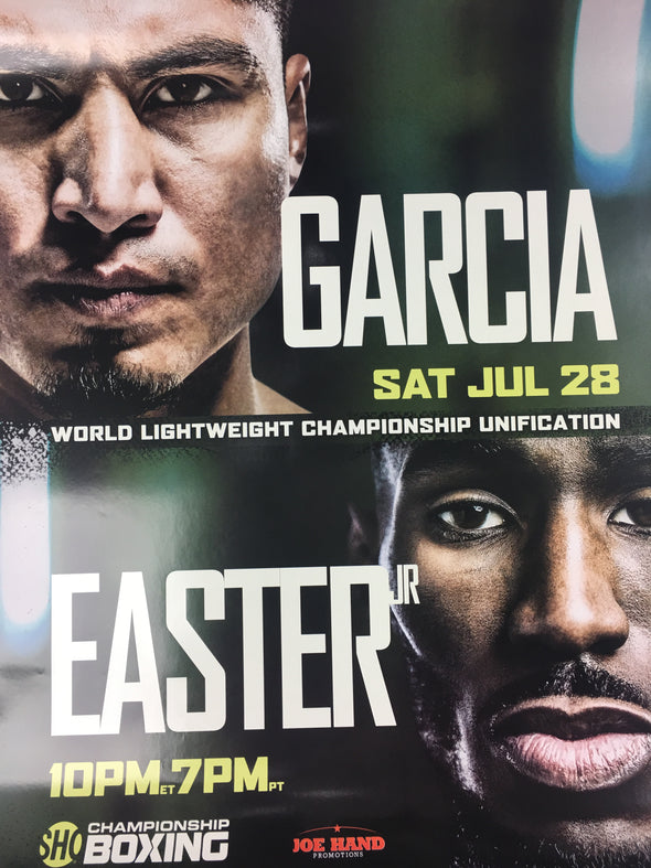 Boxing - 2018 Poster Garcia vs. Easter Jr