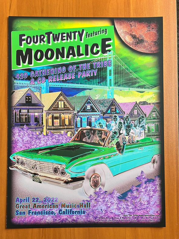 Moonalice - 2022 Darrin Brenner poster San Francisco, CA M1267